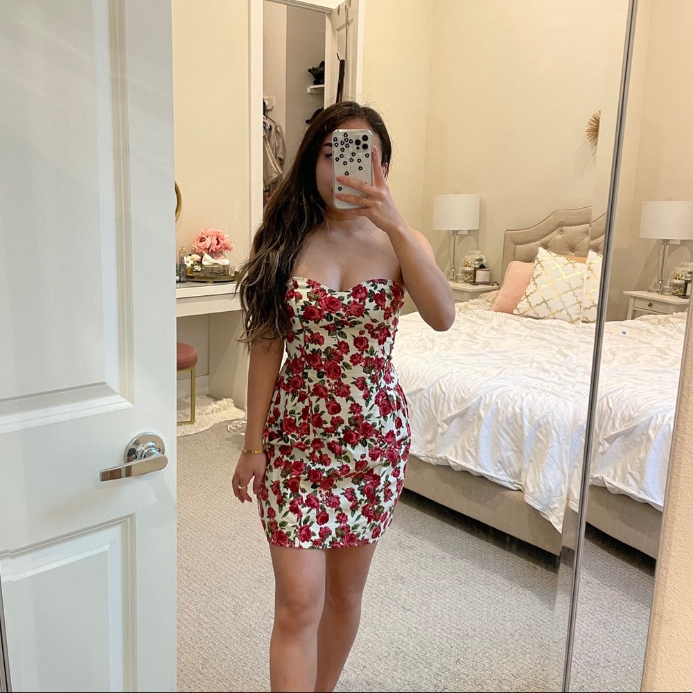 Sweetheart Floral Bodycon